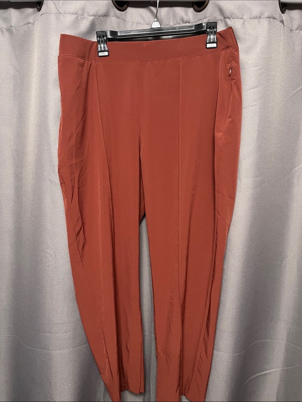 Chico's Straight-Leg Ponte Pants in Rust